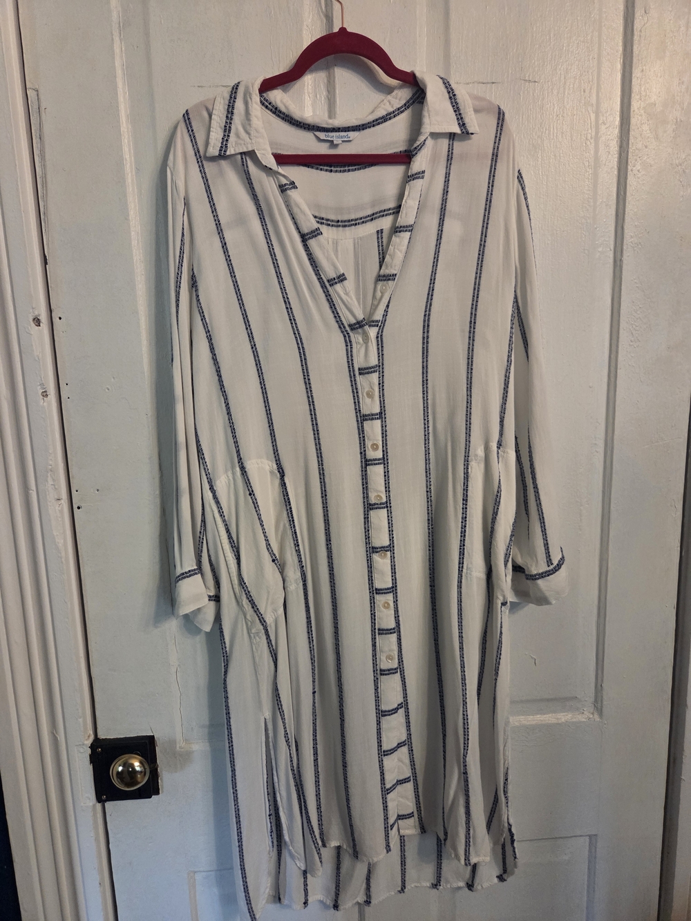 White Shirt Dress, Beach Cover Up.